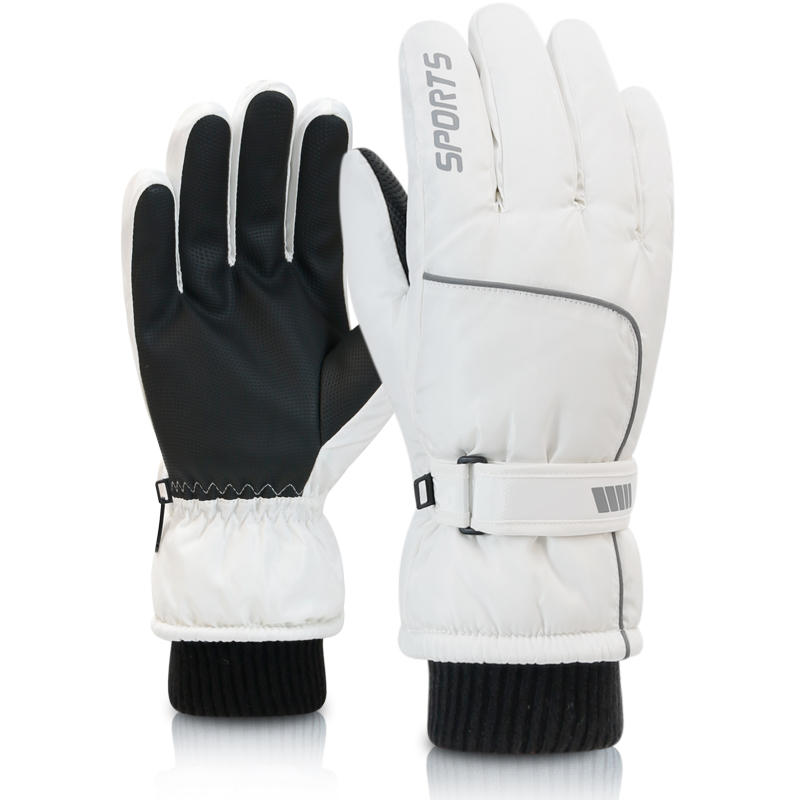 Street Fashion Gloves - ถุงมือสกีฤดูหนาวสำหรับผู้ชายและผู้หญิง, ถุงมือกันหิมะ, ถุงมือมอเตอร์ไซค์กันน้ำ, หน้าจอสัมผัส Smile 506