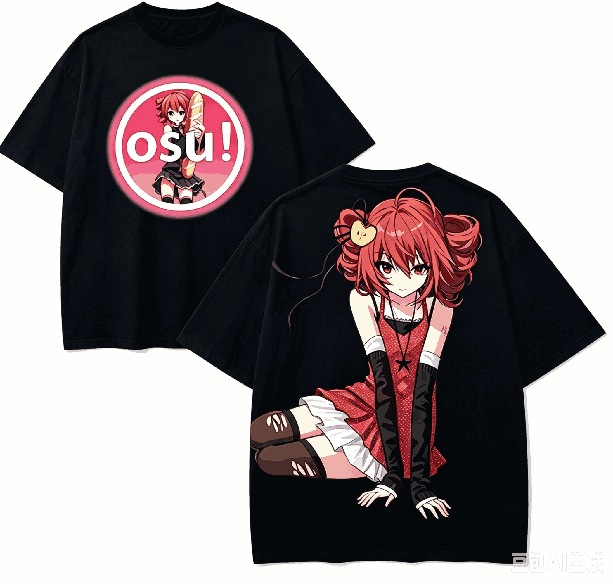 Street Fashion Model - คาซานะ เทโตะเสื้อยืดคนรักอนิเมะฮาราจูกุคอตตอนรุ่นใหม่ไฮสตรีทเรโทรแฟชั่นยูนิเซ็กส์โอเวอร์ไซส์คุณภาพสูงสินค้ายอดนิยม