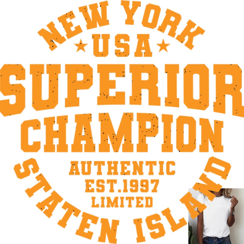 Street Style New York Fashion - สติกเกอร์รีดร้อนลายอเมริกันเรโทร NEW YORK ดีไซน์ทันสมัยสไตล์สตรีทแคชชวล สำหรับเสื้อยืด กระเป๋าผ้าใบ