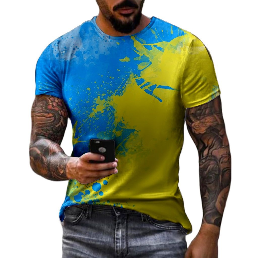 Street Fashion Graffiti - ฤดูร้อนแฟชั่นเสื้อยืดผู้ชายลายกราฟฟิตีแนวย้อนยุคเสื้อแขนสั้นคอกลมพิมพ์ลายสไตล์ฮิปฮอปฮาราจูกุแนววินเทจแบบลำลอง