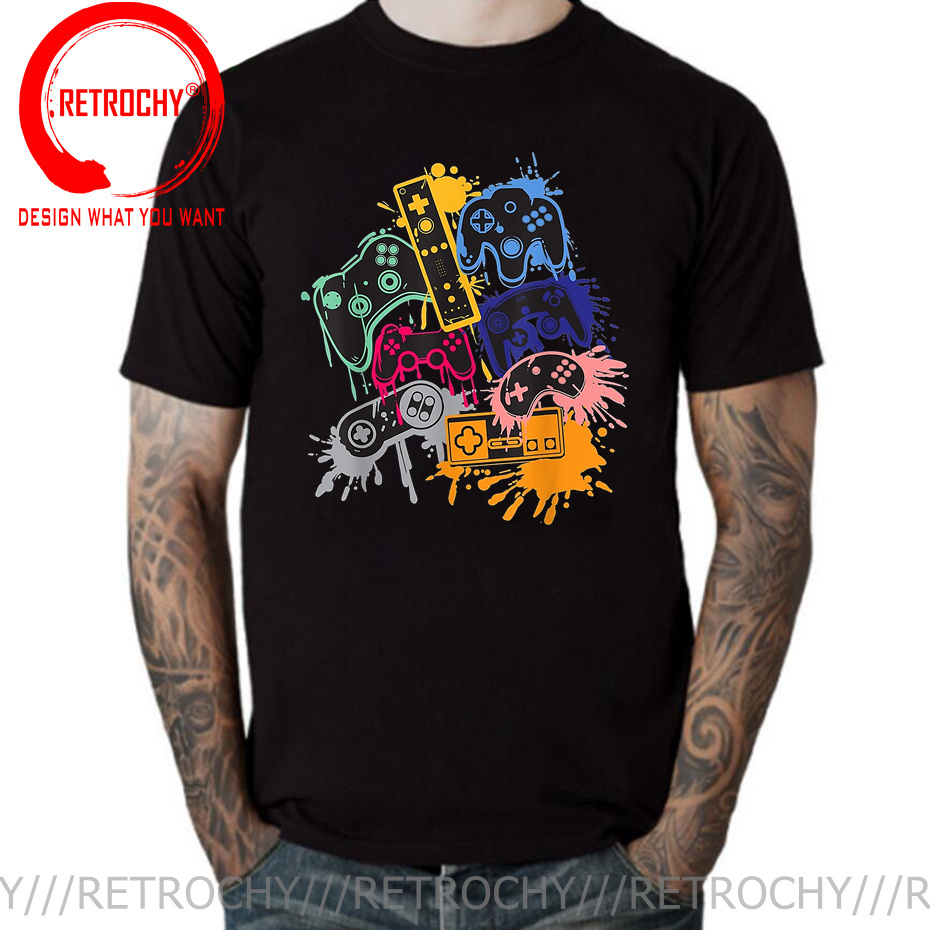 Street Fashion Videos - เสื้อยืดลายกราฟิก Splash Ink Art Control All