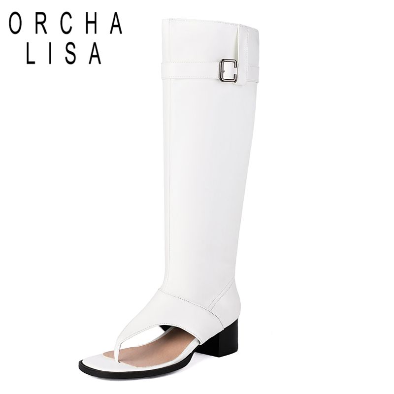 Street Fashion Female - ORCHA LISA แฟชั่นหญิงรองเท้าแตะคลิป Toe รองเท้าส้นสูง 4