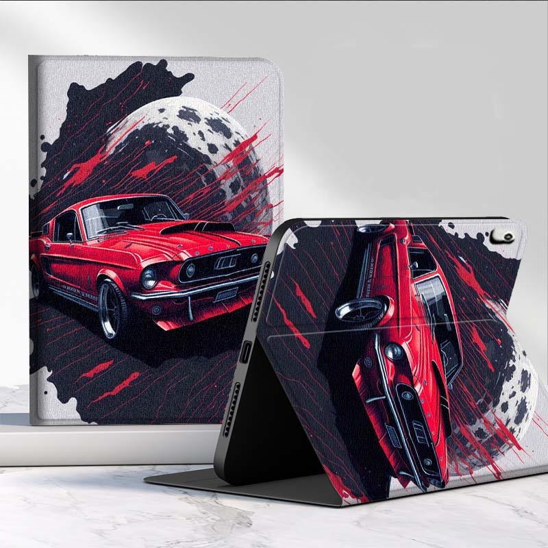 Street Fashion Graffiti - เคสแท็บเล็ตลายกราฟฟิตี้สีเหลืองมัสแตงสำหรับ Samsung Galaxy Tab S11 S10