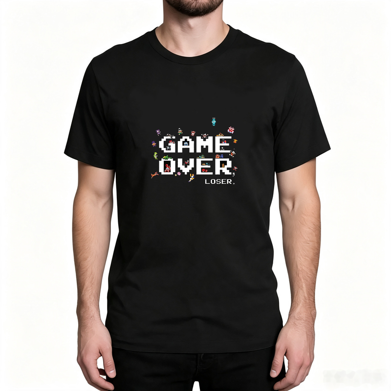 เสื้อยืดลายกราฟิกตัวละครเกมเรโ - Street Fashion Videos บทวิจารณ์และราคา