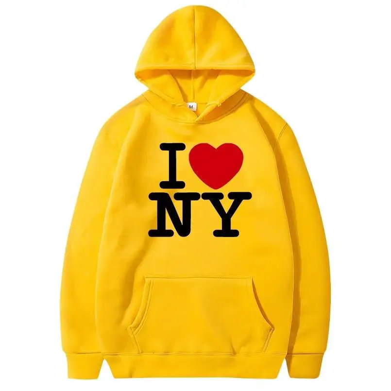 I Love New York พิมพ์ Hoodies  - Street Fashion In New York บทวิจารณ์และราคา
