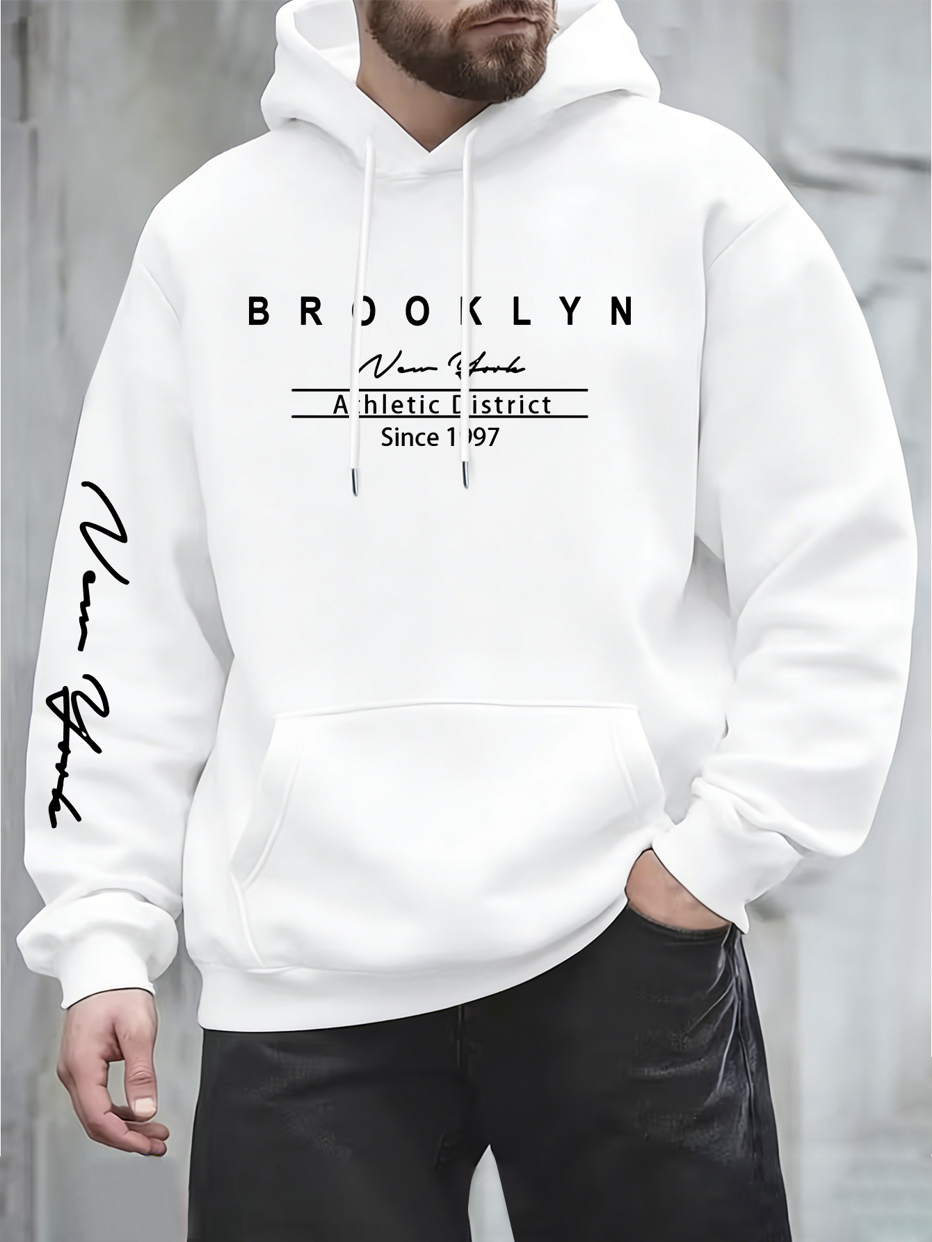 เสื้อฮู้ดดี้แฟชั่นผู้ชายสไตล์เ - Street Fashion In New York บทวิจารณ์และราคา