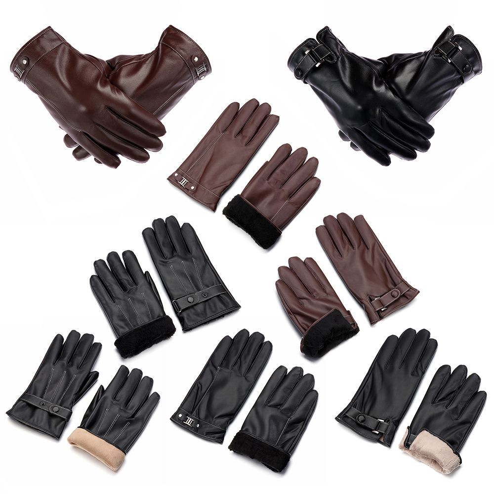 ถุงมือหนังขนแกะกันหนาวสำหรับผู - Street Fashion Gloves บทวิจารณ์และราคา