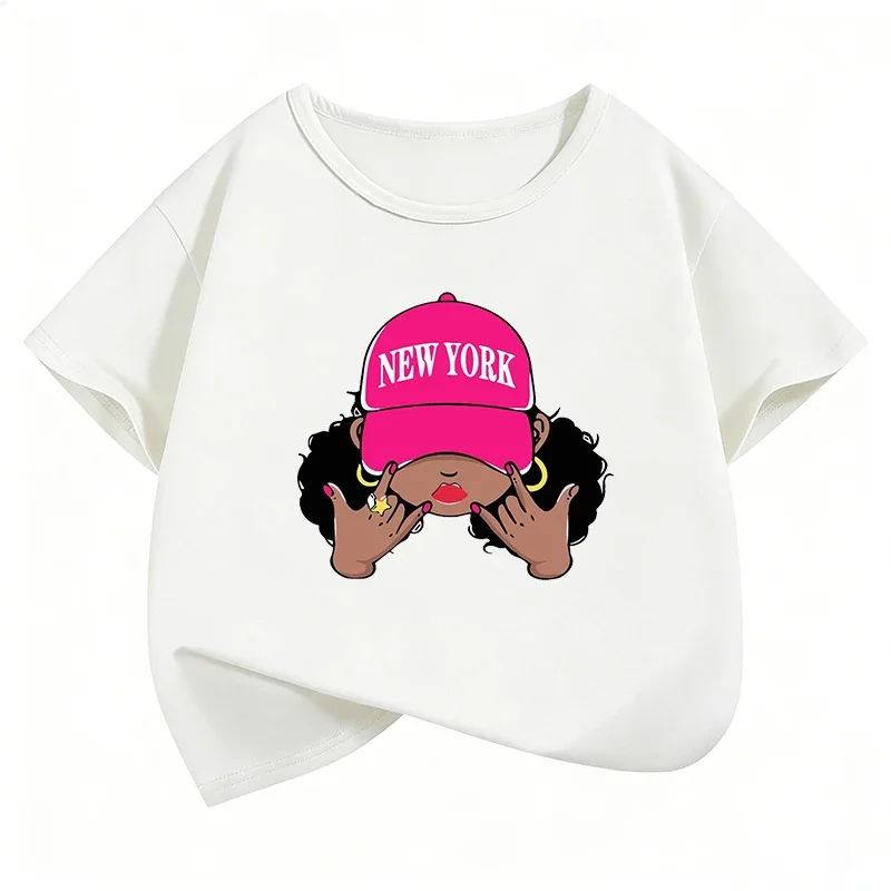 เสื้อยืดพิมพ์ลายการ์ตูนสาวผมหย - Street Style New York Fashion บทวิจารณ์และราคา