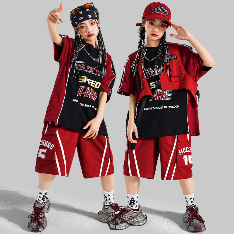 วัยรุ่นแฟชั่น Hiphop ชุดเต้นรํ - Street Fashion Vest บทวิจารณ์และราคา