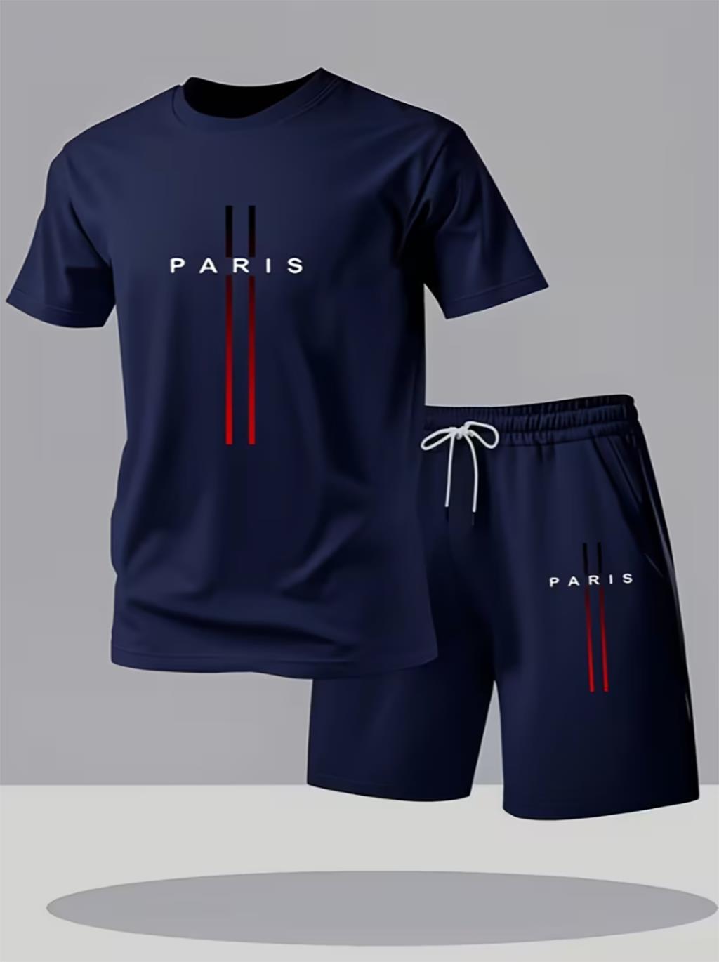 ชุดกีฬาผู้ชายแบบแห้งเร็ว 2 ชิ้ - Street Fashion In Paris บทวิจารณ์และราคา