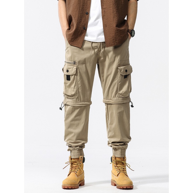 กางเกงแฟชั่นผู้ชายแบบถอดขาได้  - Street Fashion Style Male บทวิจารณ์และราคา