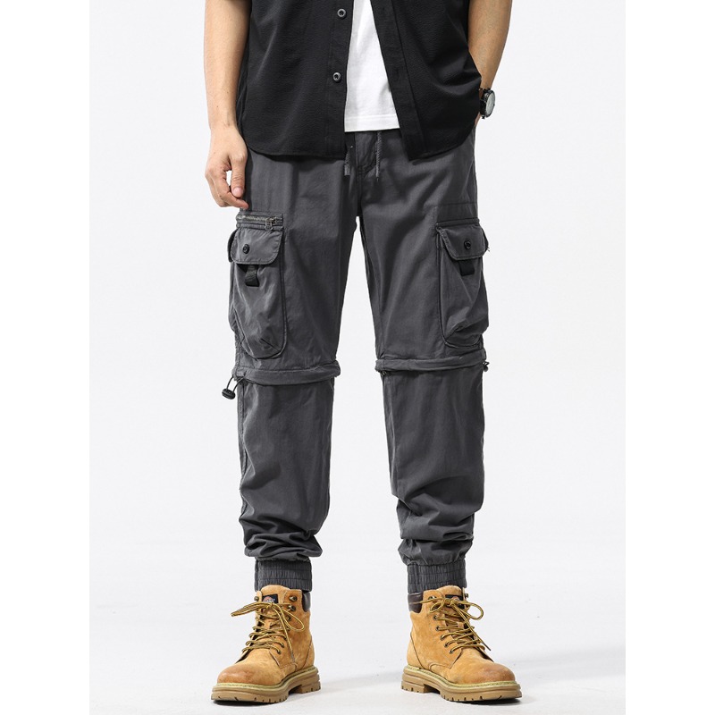 กางเกงแฟชั่นผู้ชายแบบถอดขาได้  - Street Fashion Style Male บทวิจารณ์และราคา