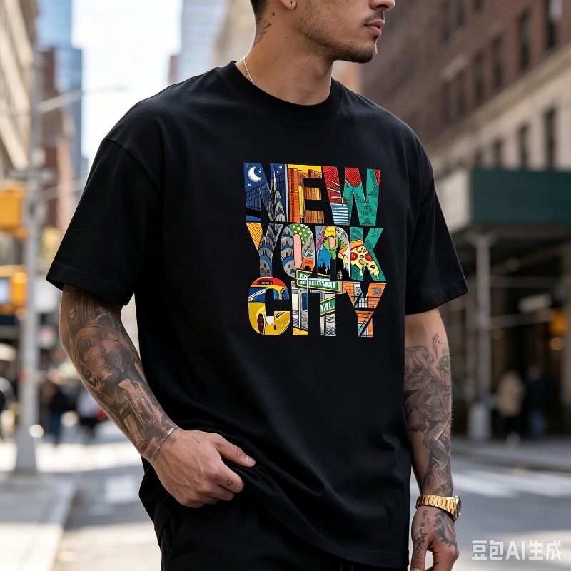 NEW YORK CITY เสื้อยืดกราฟิกสำ - Street Style New York Fashion บทวิจารณ์และราคา