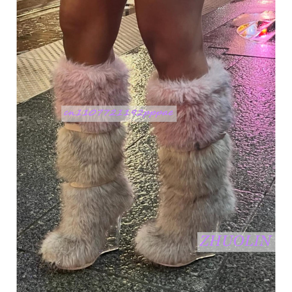 รองเท้าบูทส้นเตารีดแบบโปร่งใสแ - Street Fashion Trends บทวิจารณ์และราคา