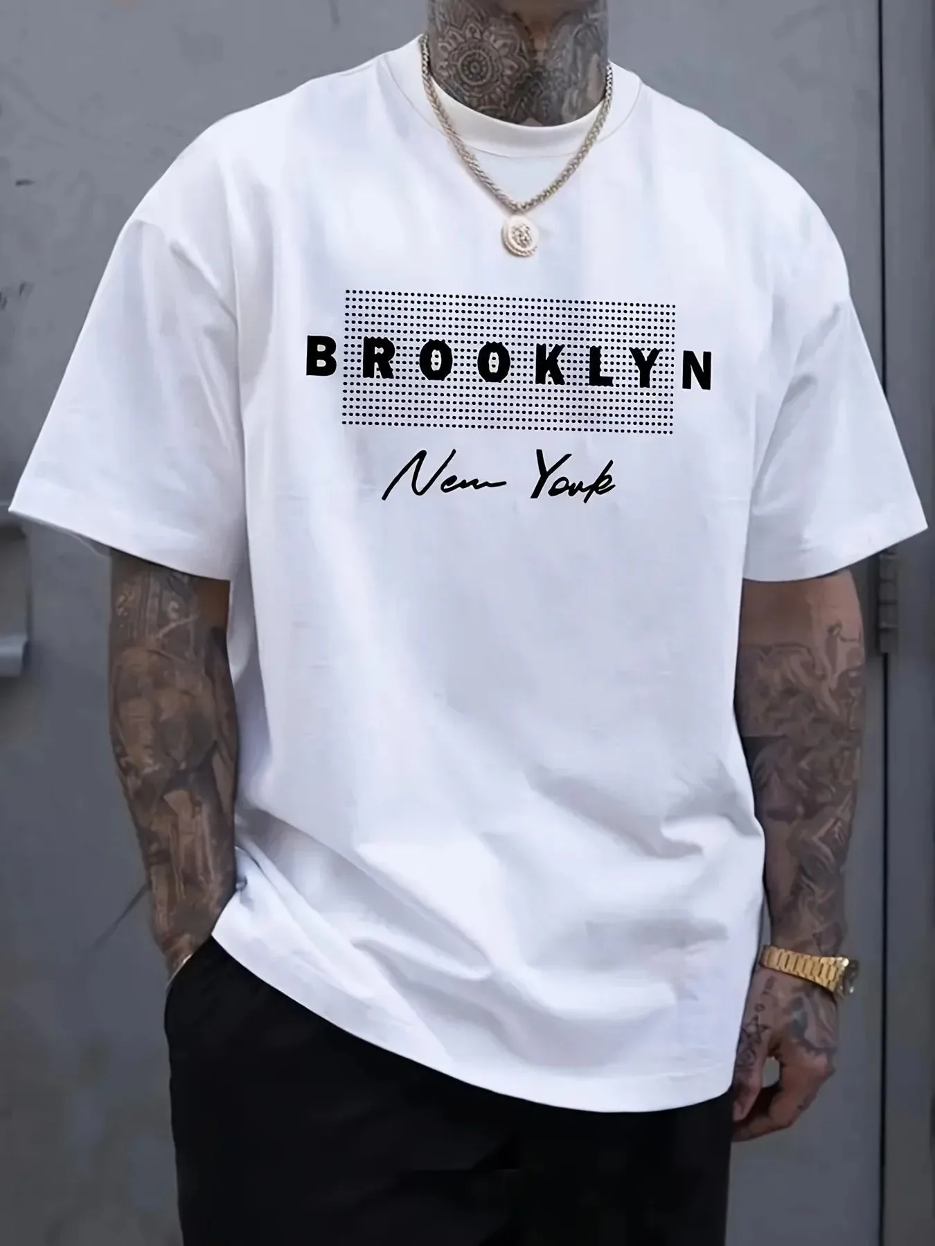 เสื้อยืดพิมพ์ลายตัวอักษรนิวยอร - Street Fashion In New York บทวิจารณ์และราคา