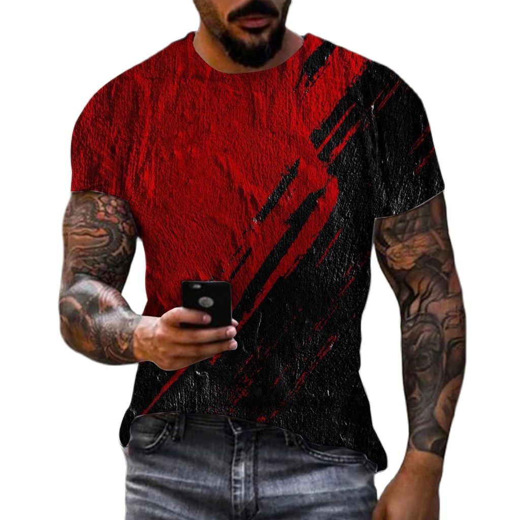 ฤดูร้อนแฟชั่นเสื้อยืดผู้ชายลาย - Street Fashion Graffiti บทวิจารณ์และราคา