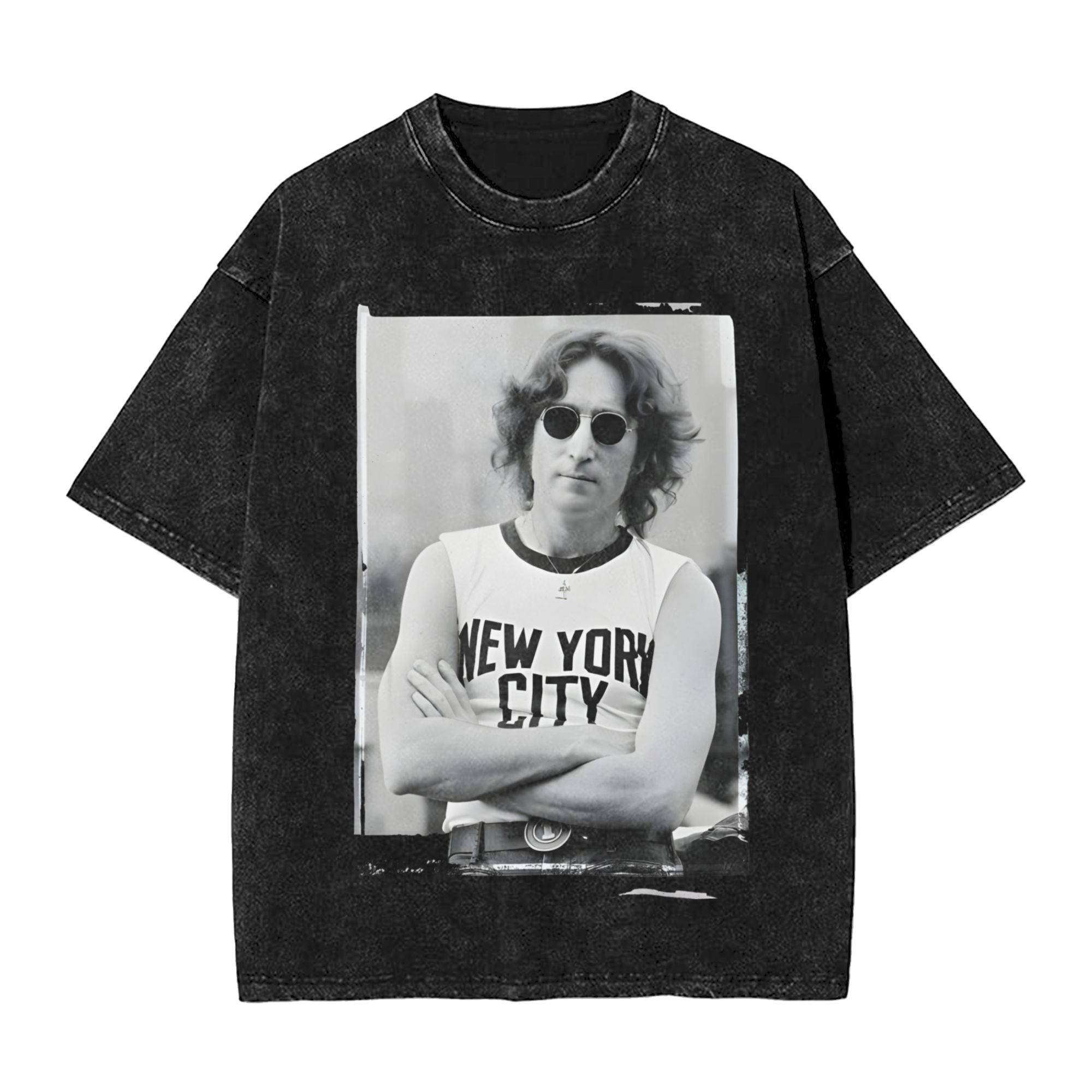 เสื้อยืดฮาราจูกุลายจอห์น เลนนอ - Street Fashion In New York บทวิจารณ์และราคา