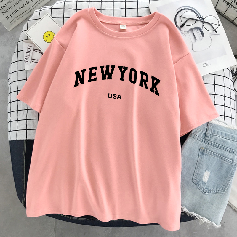 เสื้อยืดลายกราฟิกสำหรับผู้หญิง - Street Fashion In New York บทวิจารณ์และราคา