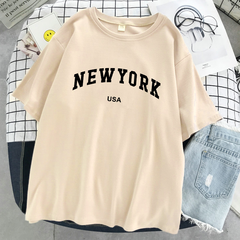 เสื้อยืดลายกราฟิกสำหรับผู้หญิง - Street Fashion In New York บทวิจารณ์และราคา