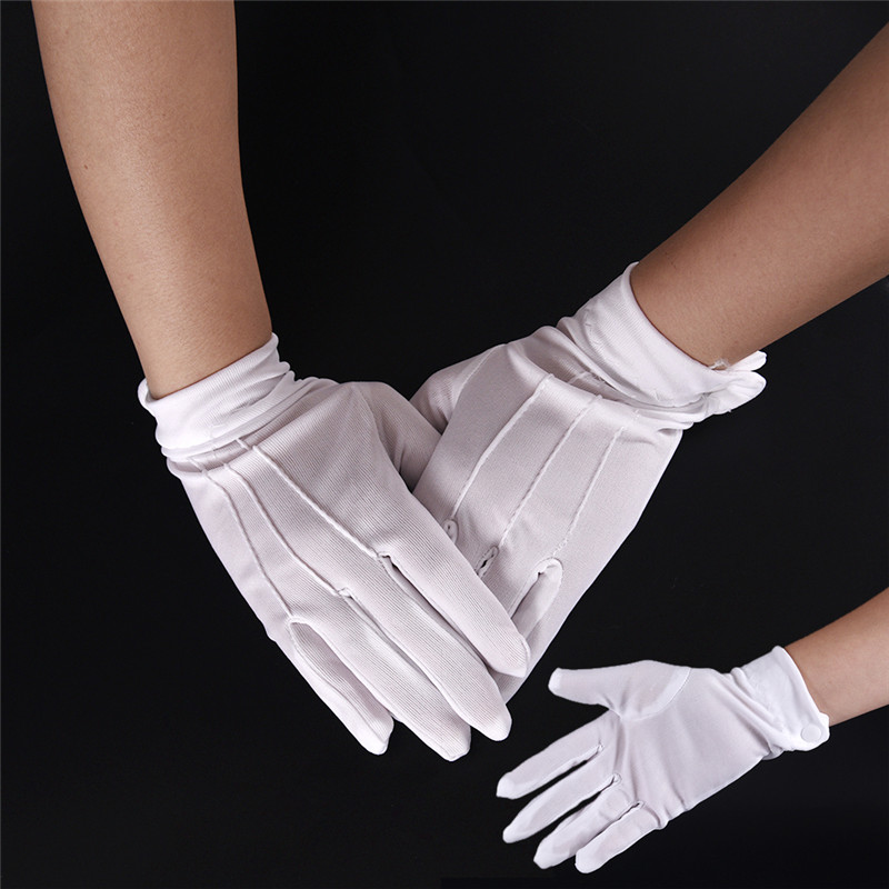 1 คู่สีขาวอย่างเป็นทางการถุงมื - Street Fashion Gloves บทวิจารณ์และราคา