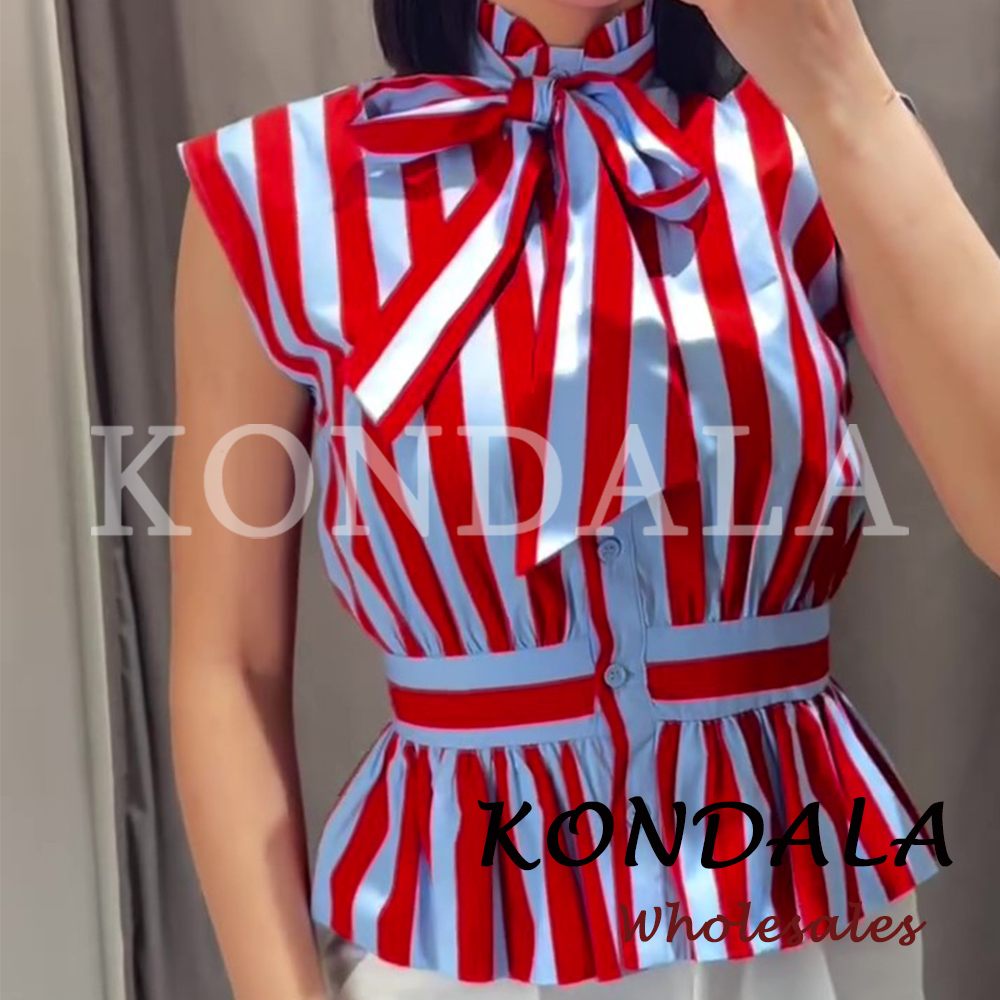 KONDALA ลายทางเก๋ไก๋ Y2K เสื้อ - Street Fashion Vest บทวิจารณ์และราคา