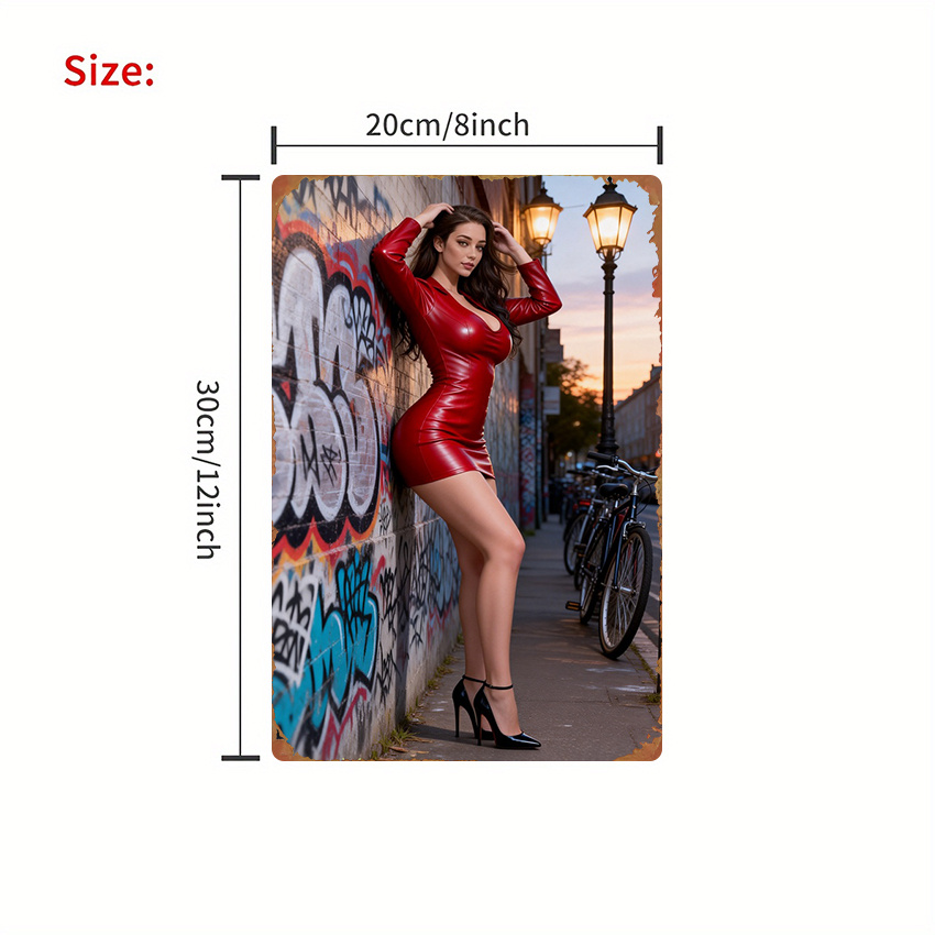 ป้ายโลหะแบน 2 มิติ - ลายกราฟฟิ - Street Fashion Graffiti บทวิจารณ์และราคา