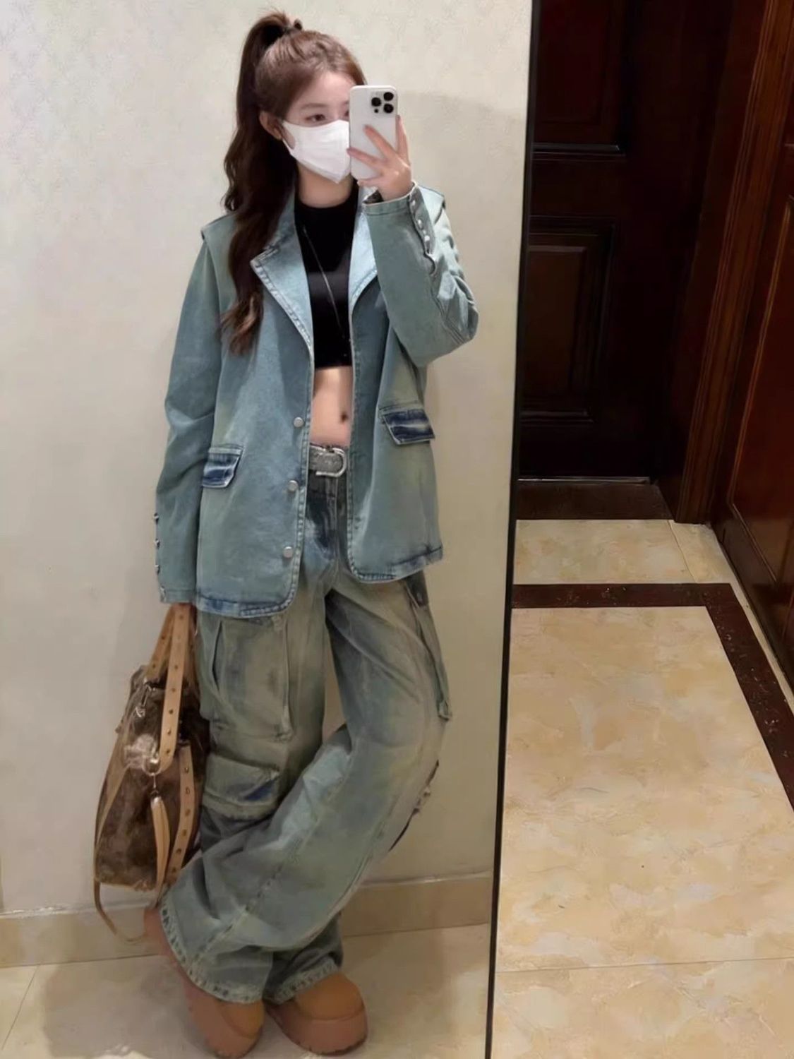 แจ็คเก็ตยีนส์วินเทจสไตล์อเมริก - Street Fashion Brand บทวิจารณ์และราคา