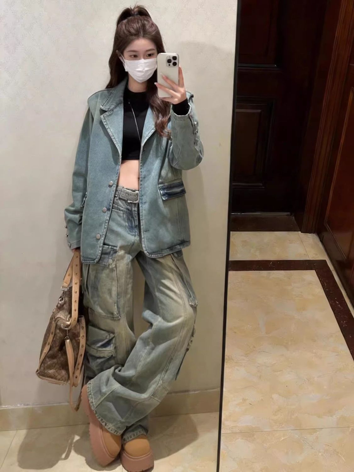 แจ็คเก็ตยีนส์วินเทจสไตล์อเมริก - Street Fashion Brand บทวิจารณ์และราคา