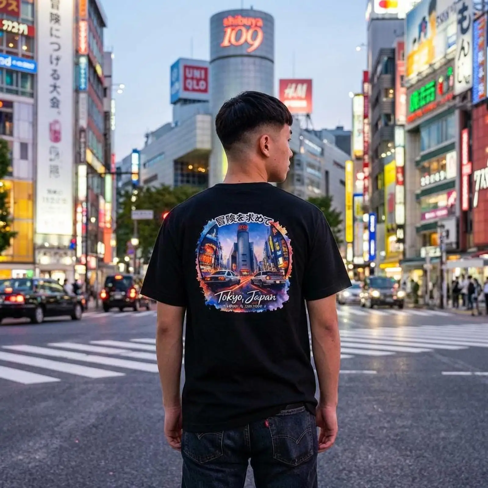 เสื้อยืดลายดริฟท์ ชิบูยะ โตเกี - Street Fashion Shibuya บทวิจารณ์และราคา