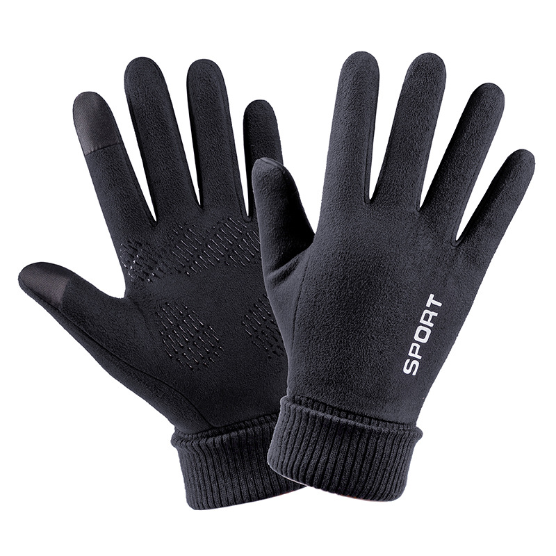 ผู้ชายหนังหนังนิ่มฤดูหนาว Plus - Street Fashion Gloves บทวิจารณ์และราคา