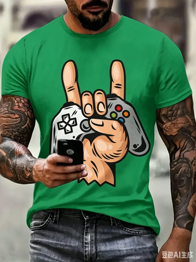 เสื้อยืดแฟชั่นผู้ชายลายกราฟิกค - Street Fashion Videos บทวิจารณ์และราคา