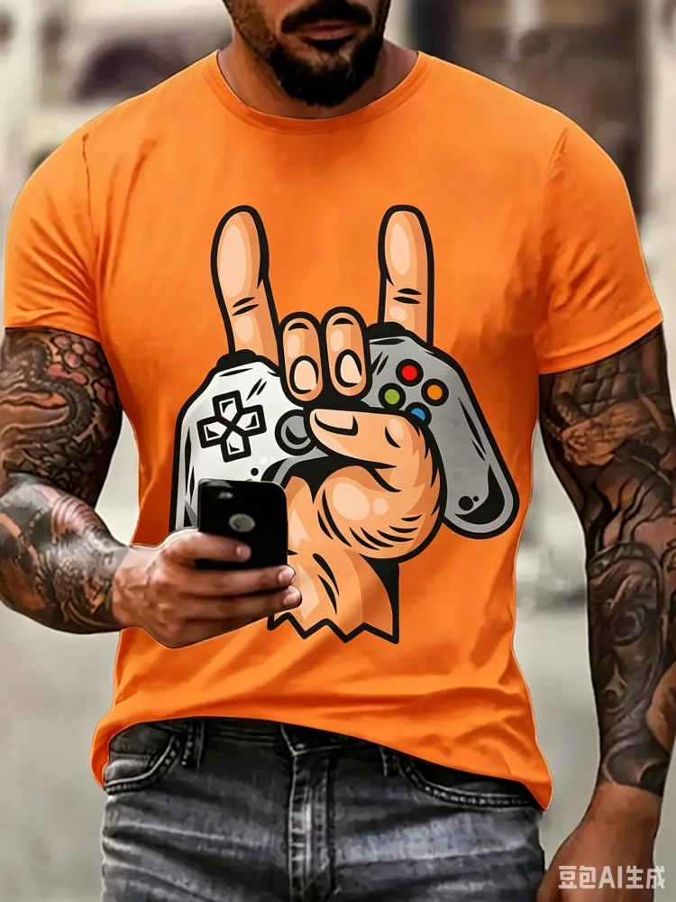 เสื้อยืดแฟชั่นผู้ชายลายกราฟิกค - Street Fashion Videos บทวิจารณ์และราคา