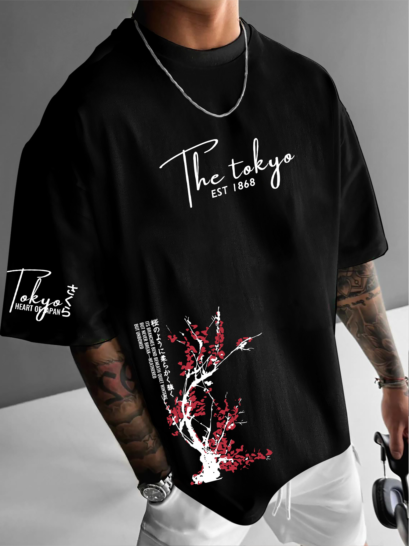 Tokyo EST 1868 เสื้อยืดแขนสั้น - Street Fashion Shibuya บทวิจารณ์และราคา