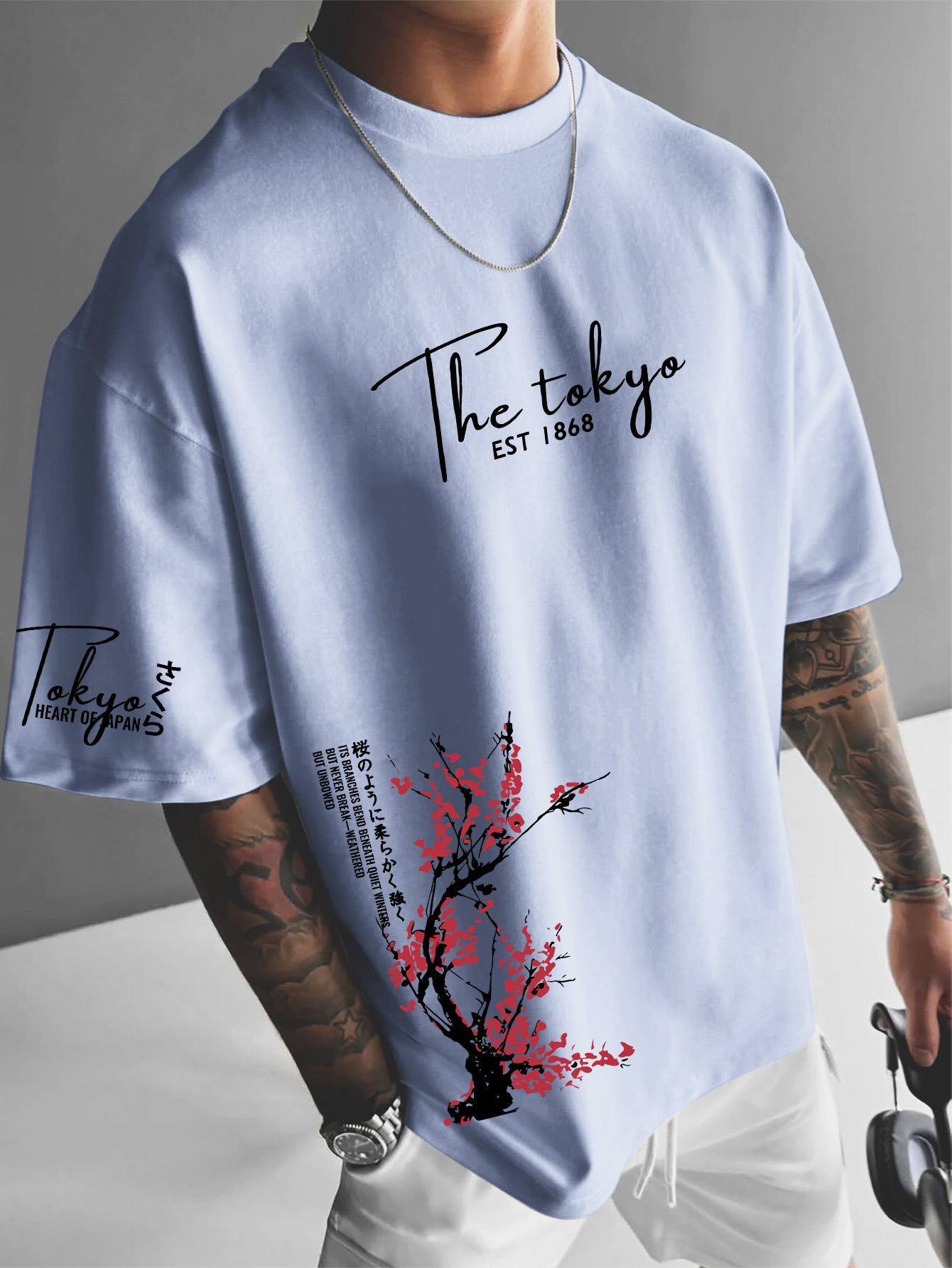 Tokyo EST 1868 เสื้อยืดแขนสั้น - Street Fashion Shibuya บทวิจารณ์และราคา