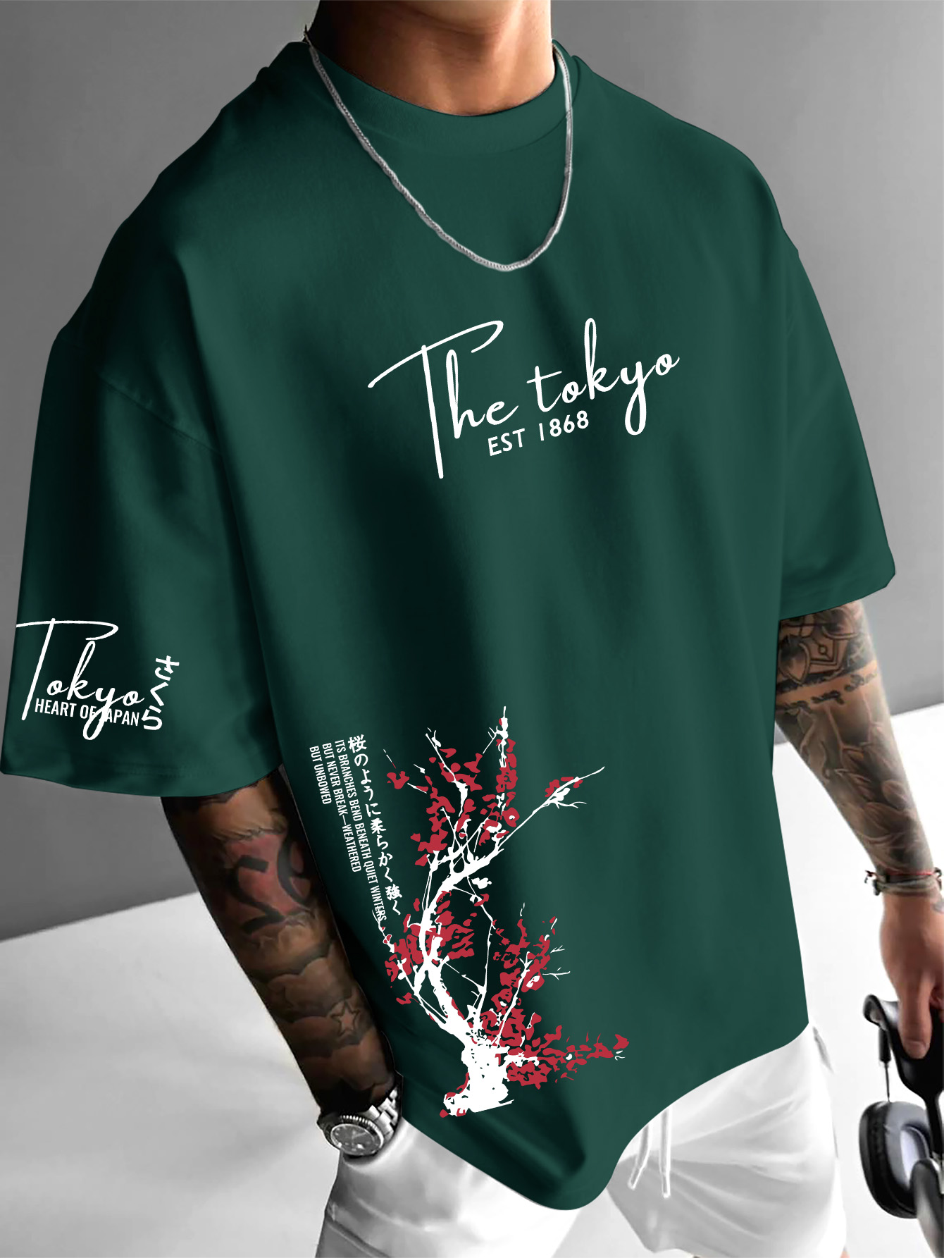 Tokyo EST 1868 เสื้อยืดแขนสั้น - Street Fashion Shibuya บทวิจารณ์และราคา