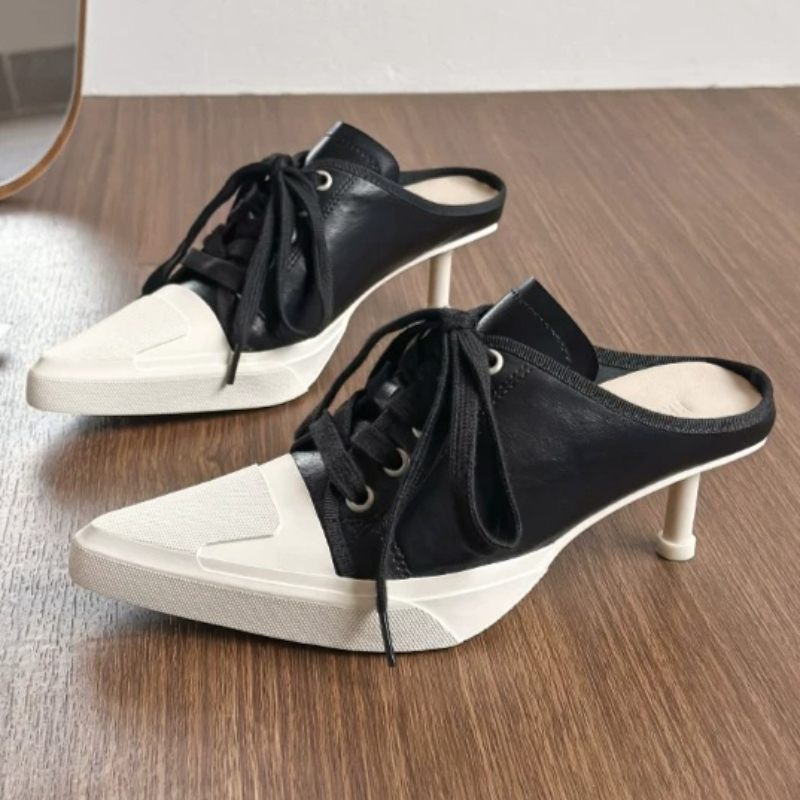 รองเท้าส้นสูงหัวแหลมหลากสีแฟชั - Street Fashion Brand บทวิจารณ์และราคา