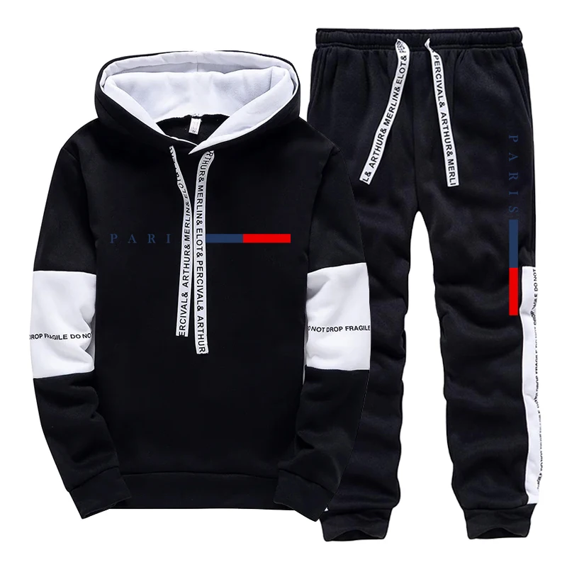 ชุดเซ็ตผู้ชาย/เสื้อฮู้ด/กางเกง - Street Fashion In Paris บทวิจารณ์และราคา