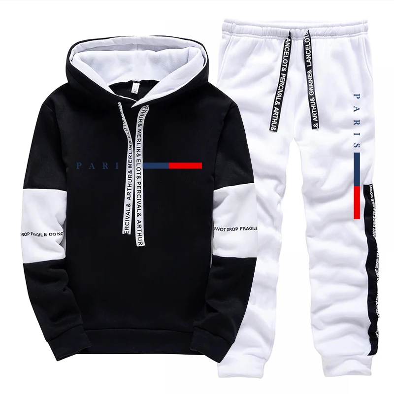 ชุดเซ็ตผู้ชาย/เสื้อฮู้ด/กางเกง - Street Fashion In Paris บทวิจารณ์และราคา