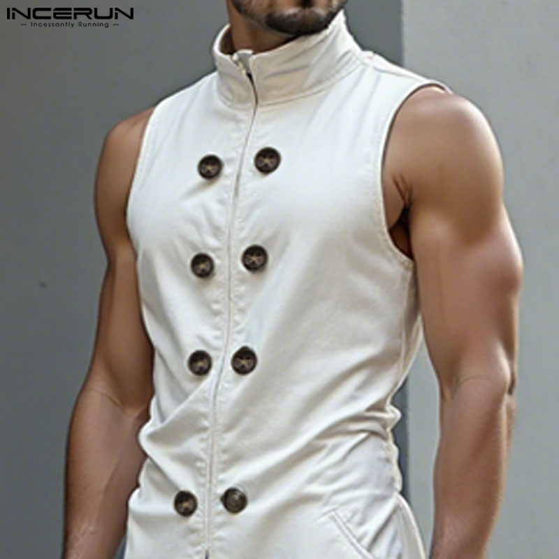 INCERUN ผู้ชายสไตล์ยาวเสื้อสีท - Street Fashion Style Male บทวิจารณ์และราคา