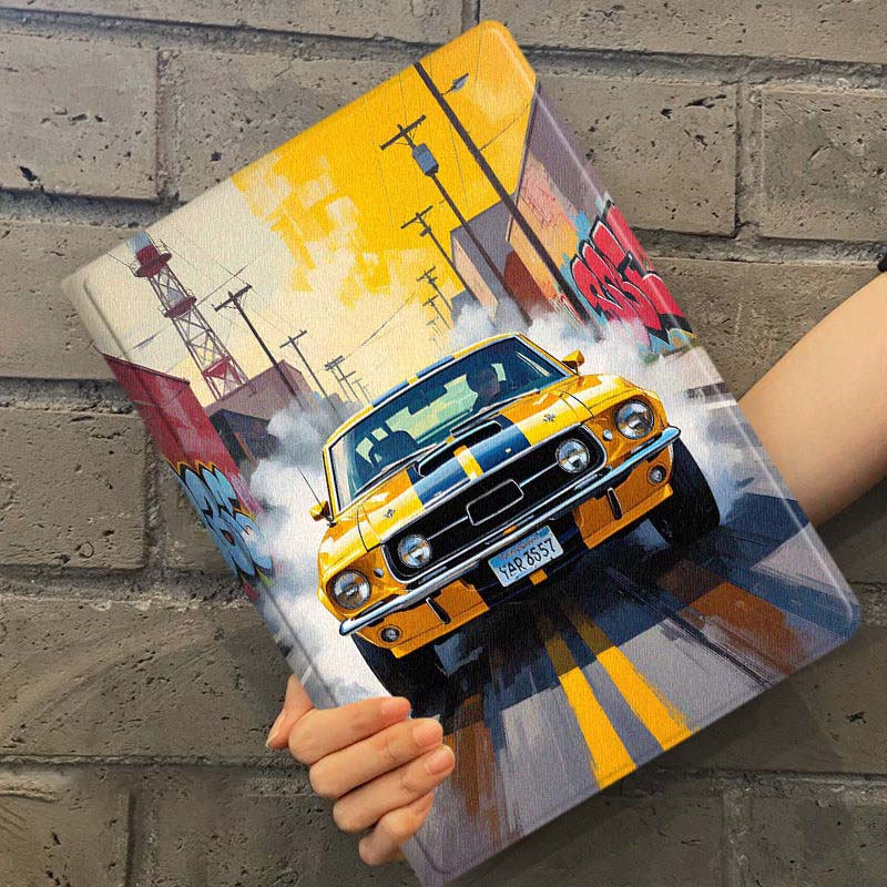 เคสแท็บเล็ตลายกราฟฟิตี้สีเหลือ - Street Fashion Graffiti บทวิจารณ์และราคา
