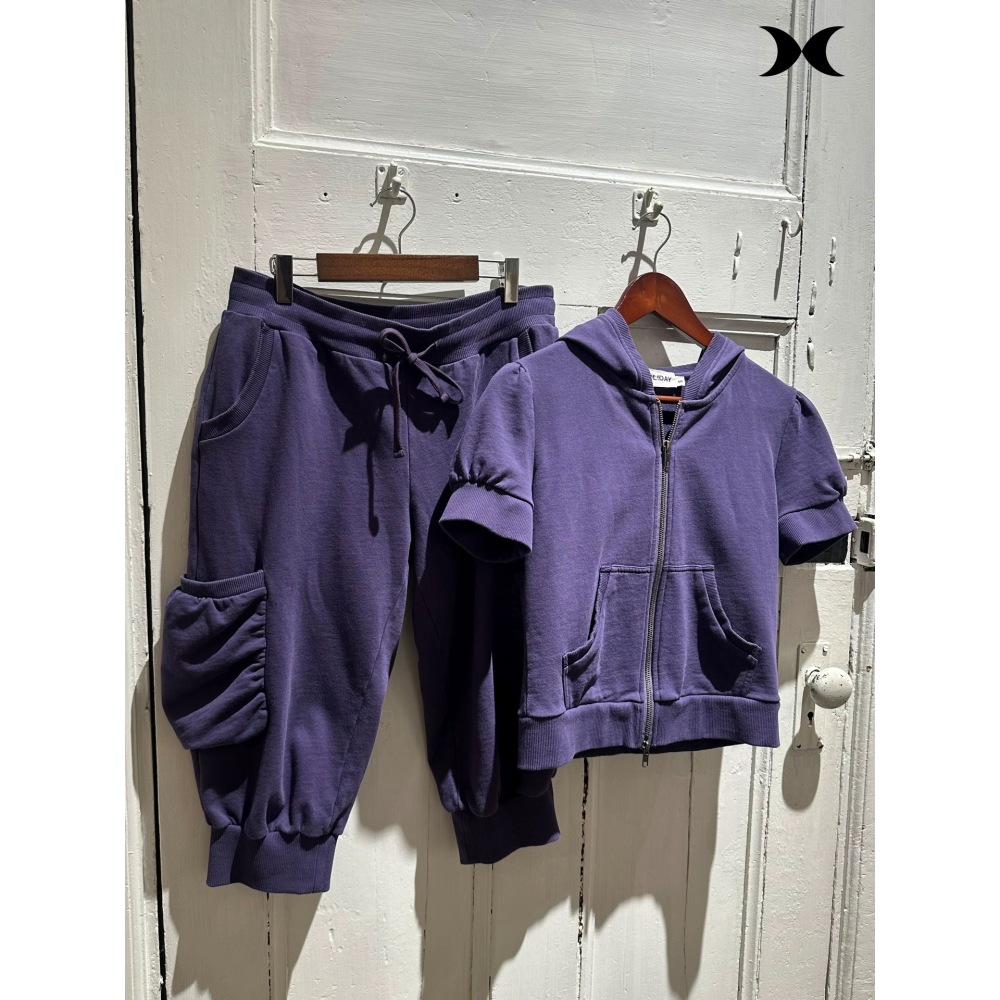 เสื้อฮู้ดซิปแขนสั้นสไตล์สาวสปอ - Street Fashion Women บทวิจารณ์และราคา